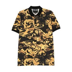 Versace Jeans Couture Black Polo Shirts Men